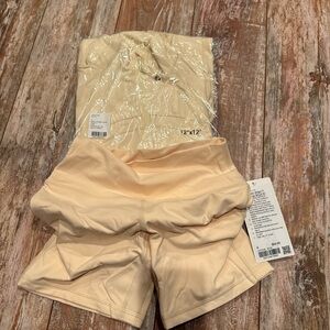 Lululemon Athletica Cream Bike Shorts